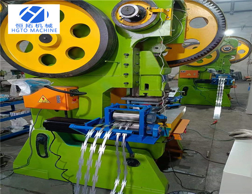 Fil barbelé de lame de rasoir de fer de HGTO rendant machine l'abrasion ignifuge résistante