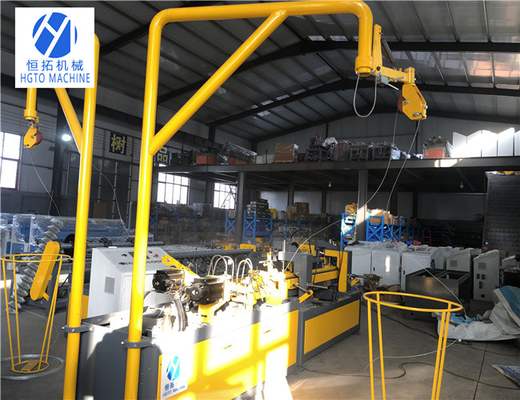 barrière Weaving Machine, OIN Diamond Fence Making Machine de maillon de chaîne de largeur de 4m de moteur