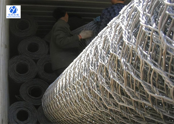 fil hexagonal Mesh Netting Stone Basket Corrosion de 100mm Multiscene résistant